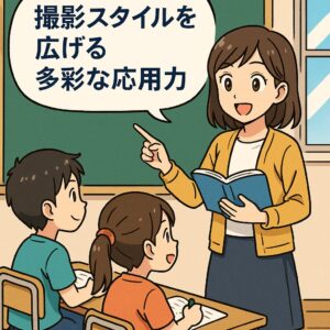 撮影スタイルを広げる多彩な応用力