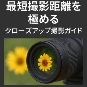最短撮影距離を極めるクローズアップ撮影ガイド