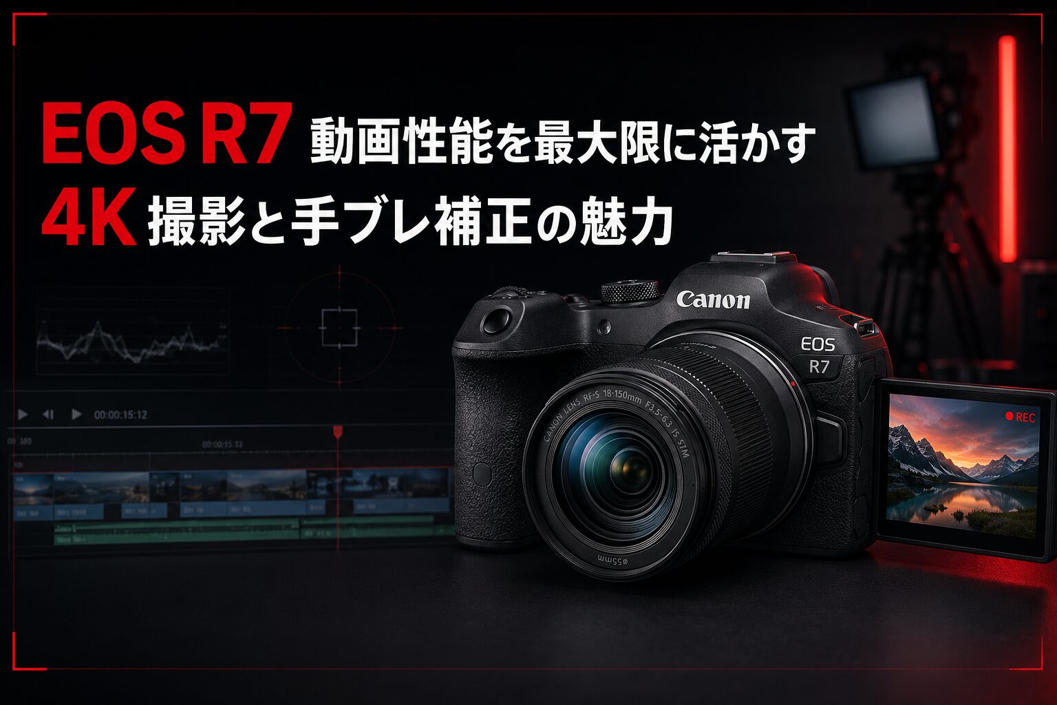EOS R7動画性能を最大限に活かす 4K撮影と手ブレ補正の魅力