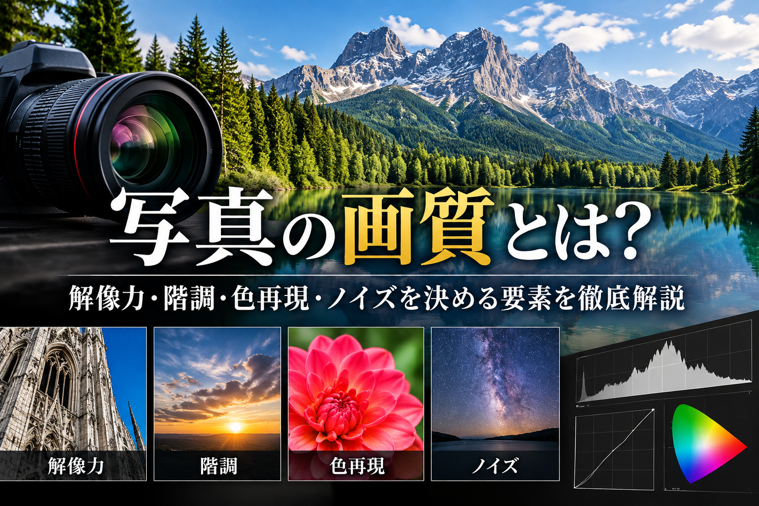写真の画質とは？解像力・階調・色再現・ノイズを決める要素を徹底解説