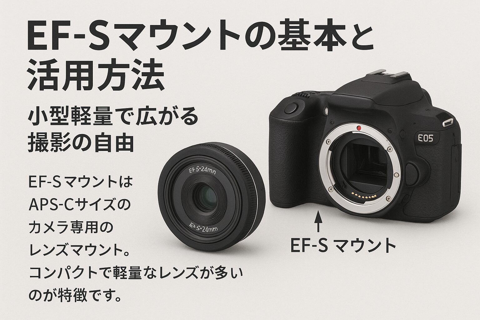 EF-Sマウントの基本と活用方法 小型軽量で広がる撮影の自由 - 魅惑の中望遠