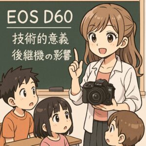 EOS D60がもたらした技術的意義と後継機への影響