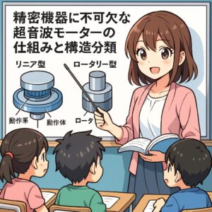 精密機器に不可欠な超音波モーターの仕組みと構造分類