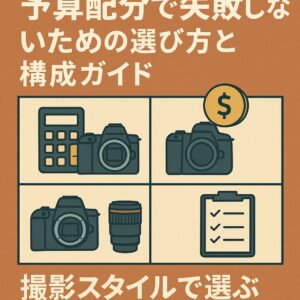 カメラとレンズの予算配分で失敗しないための選び方と構成ガイド