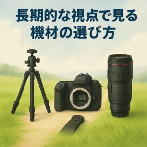 長期的な視点で見る機材の選び方