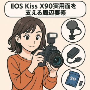 EOS Kiss X90の実用面を支える周辺要素