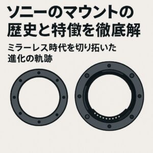 ソニーのマウントの歴史と特徴を徹底解説 ミラーレス時代を切り拓いた進化の軌跡
