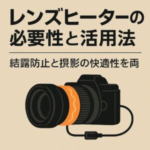 レンズヒーターの必要性と活用法
