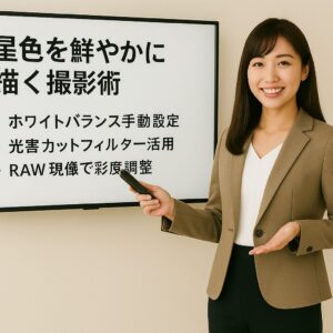 星色を鮮やかに描く撮影術