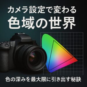 カメラ設定で変わる色域の世界 色の深みを最大限に引き出す秘訣