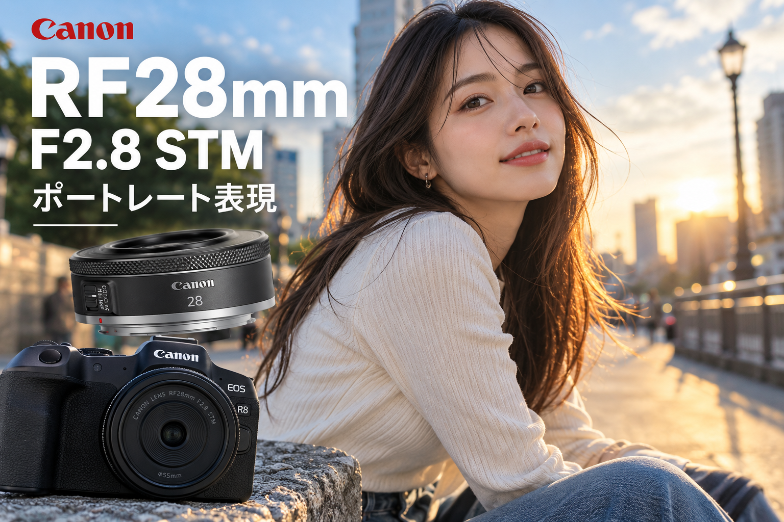 RF28mm F2.8 STMレビュー｜ポートレートの撮り方・背景ボケ・28mmの使い方を解説