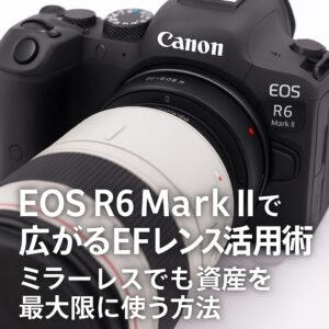 EOS R6 Mark IIで広がるEFレンズ活用術 ミラーレスでも資産を最大限に使う方法