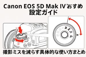 Canon EOS 5D Mark IVおすすめ設定ガイド 撮影ミスを減らす具体的な使い方まとめ