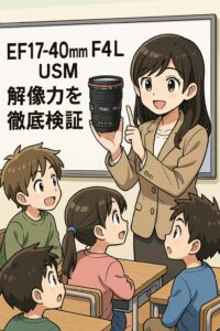EF17-40mm F4L USMの解像力を徹底検証