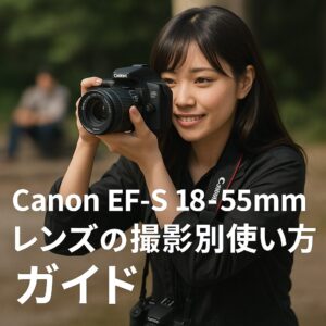 Canon EF-S 18-55mmレンズの撮影別使い方ガイド