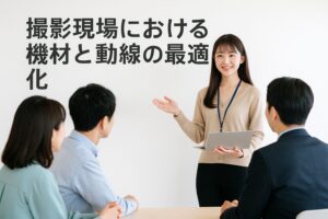 撮影現場における機材と動線の最適化