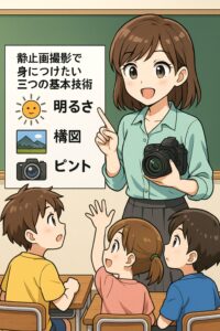 静止画撮影で身につけたい三つの基本技術