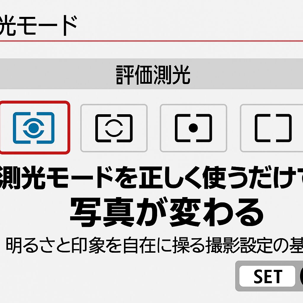 測光モードを正しく使うだけで写真が変わる 明るさと印象を自在に操る撮影設定の基本