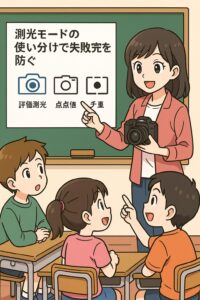 測光モードの使い分けで失敗写真を防ぐ