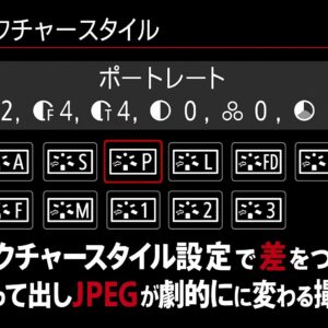 ピクチャースタイル設定で差をつける 撮って出しJPEGが劇的に変わる撮影術