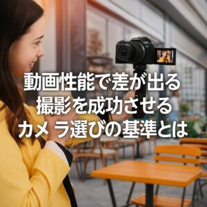 動画性能で差が出る 撮影を成功させるカメラ選びの基準とは