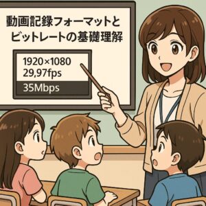 動画記録フォーマットとビットレートの基礎理解
