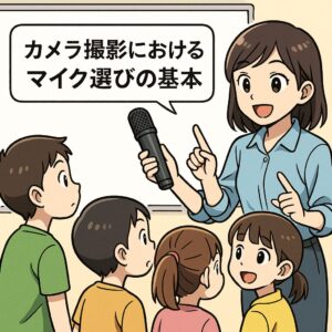 カメラ撮影におけるマイク選びの基本