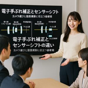 電子手ぶれ補正とセンサーシフトの違い