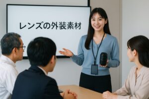 レンズの外装素材
