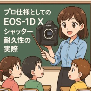 プロ仕様としてのEOS-1D Xシャッター耐久性の実際