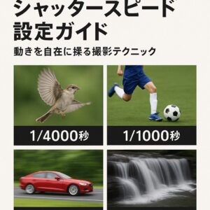 Canon EOS R6 Mark II シャッタースピード設定ガイド 動きを自在に操る撮影テクニック