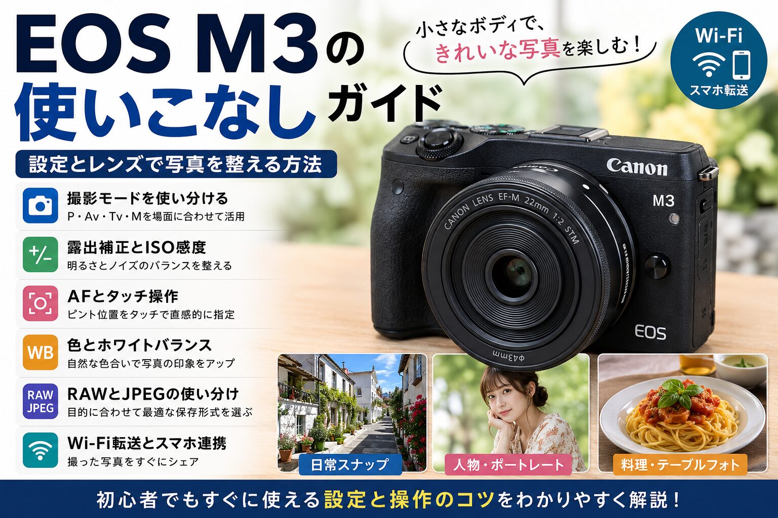 EOS M3の使いこなしガイド 設定とレンズで写真を整える方法 - 魅惑の中望遠