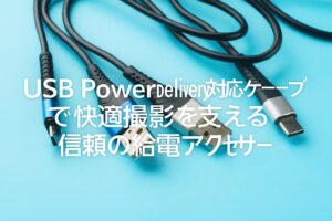 USB Power Delivery対応ケーブルで快適撮影 長時間撮影を支える信頼の給電アクセサリー