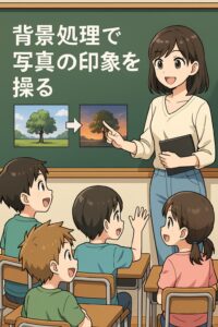 背景処理で写真の印象を操る