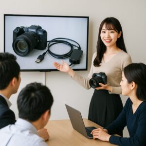 EOS RPで給電しながら快適に撮影する方法
