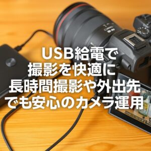 USB給電で撮影を快適に 長時間撮影や外出先でも安心のカメラ運用術