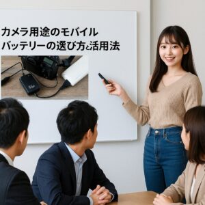 カメラ用途のモバイルバッテリーの選び方と活用法