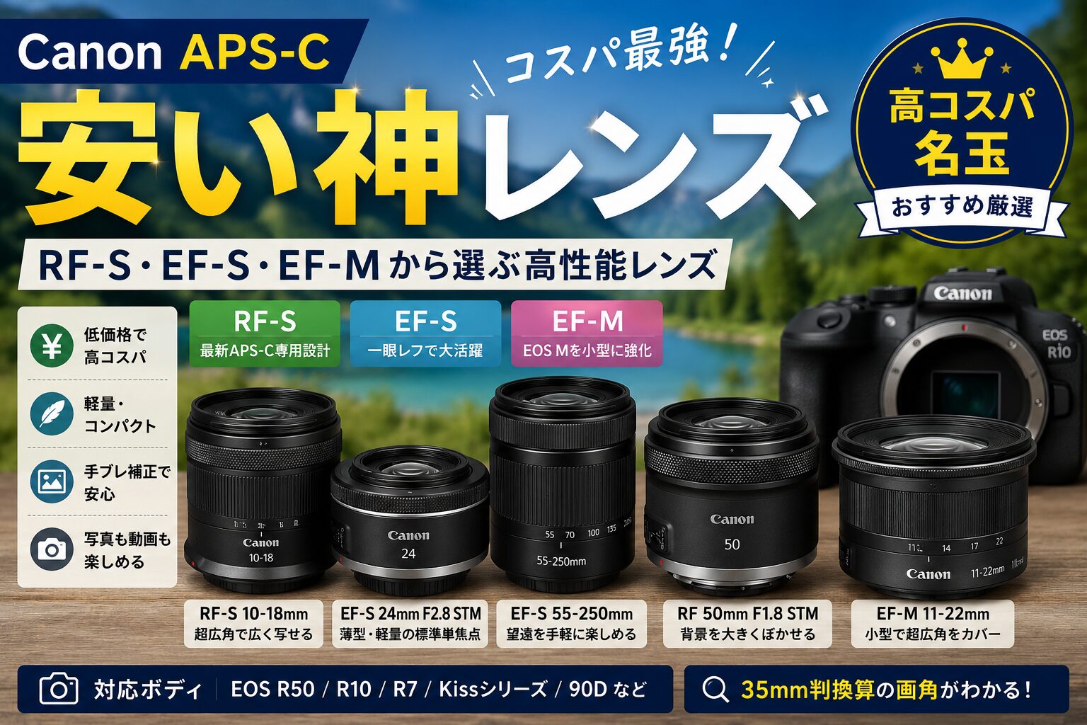 Canon RFの安い神レンズおすすめ 低価格で選ぶRFレンズの名玉 - 魅惑の