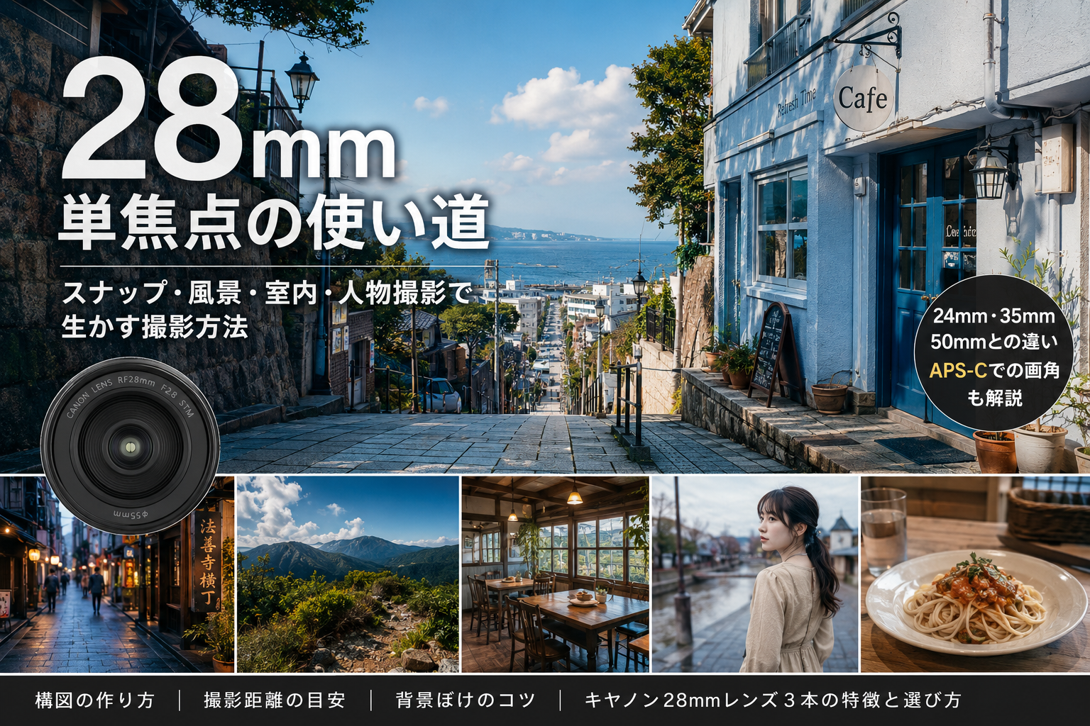 28mm単焦点の使い道 スナップ・風景・室内・人物撮影で生かす方法