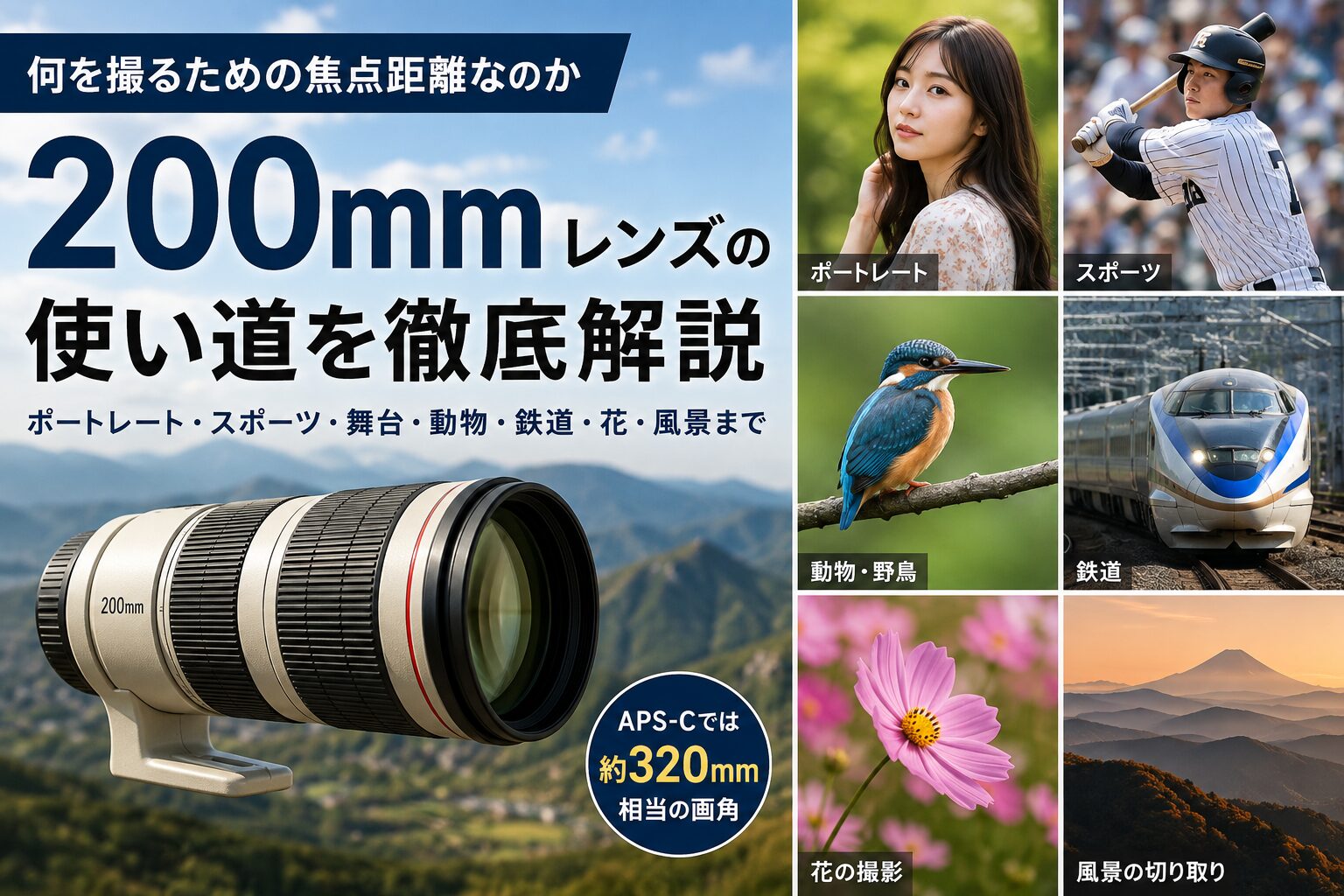 200mmレンズの使い道 何を撮るための焦点距離なのか