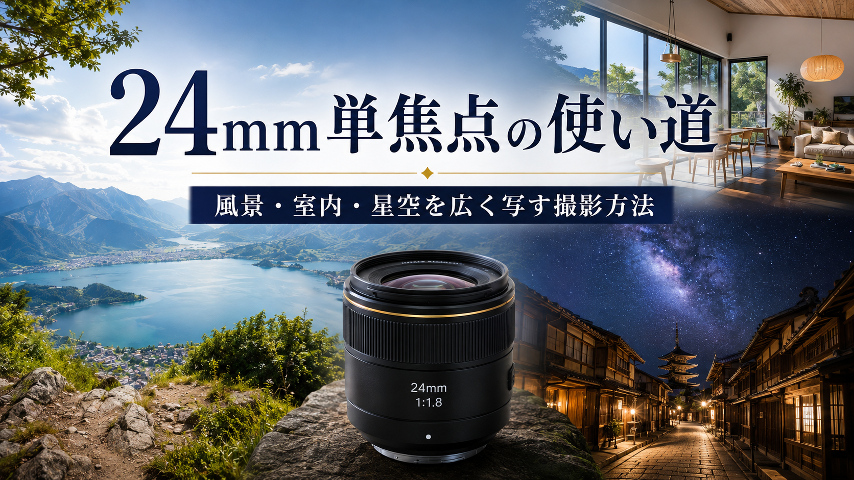 24mm単焦点の使い道 風景・室内・星空を広く写す撮影方法
