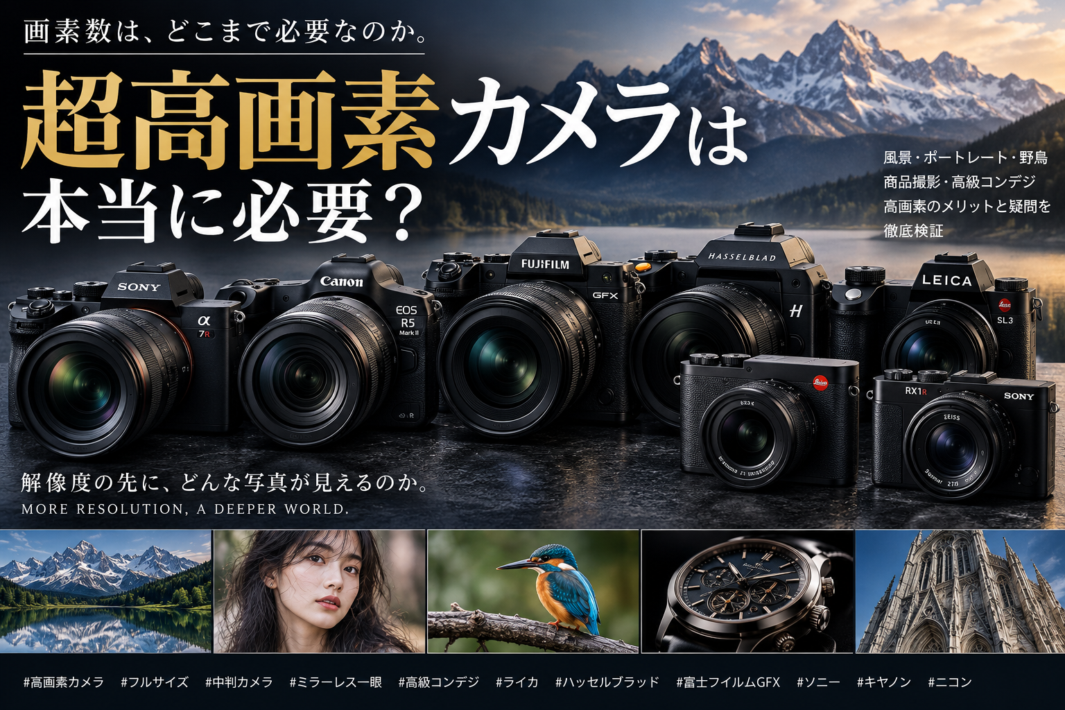 超高画素カメラは本当に必要？α7R VI・GFX・ライカ・ハッセルブラッドで考える6000万画素・1億画素の現在