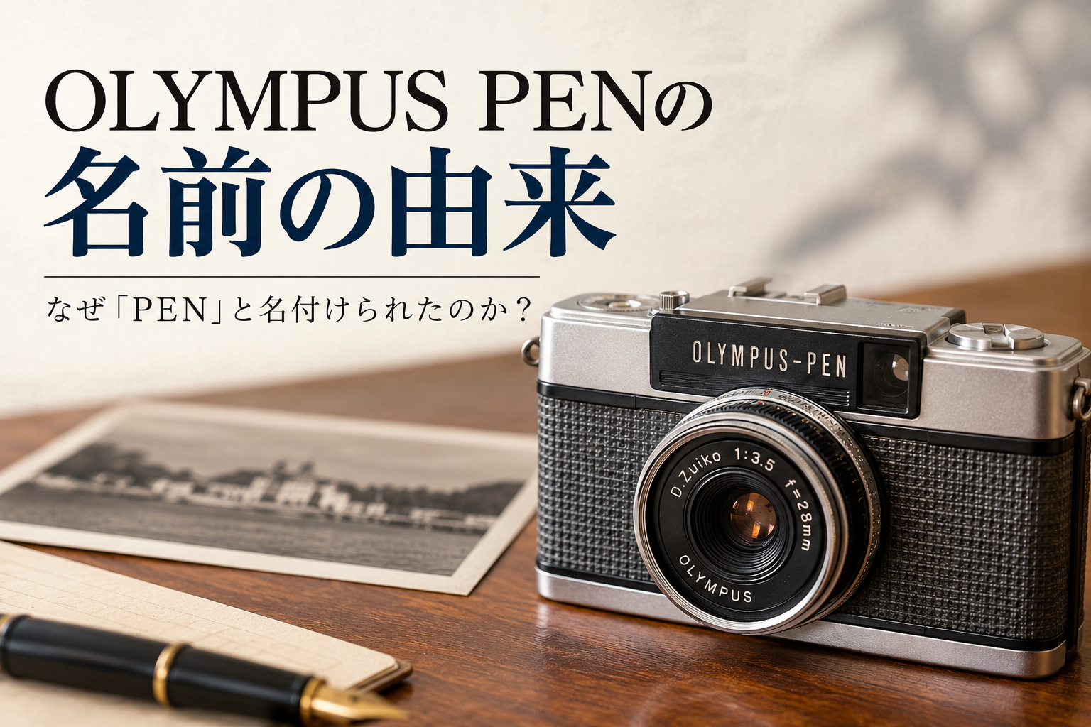 OLYMPUS PENの名前の由来｜なぜ「PEN」と名付けられたのか？